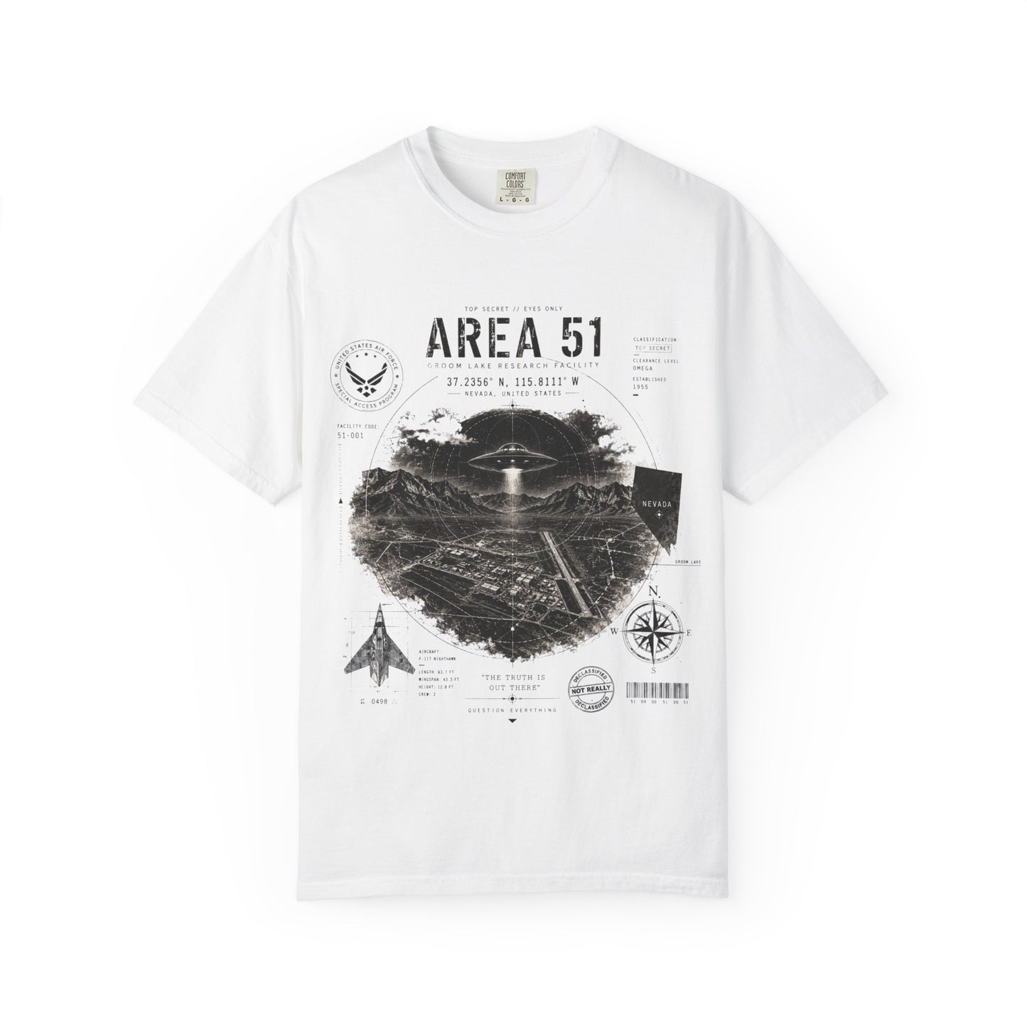 Area 51 - Unisex Garment-Dyed T-shirt