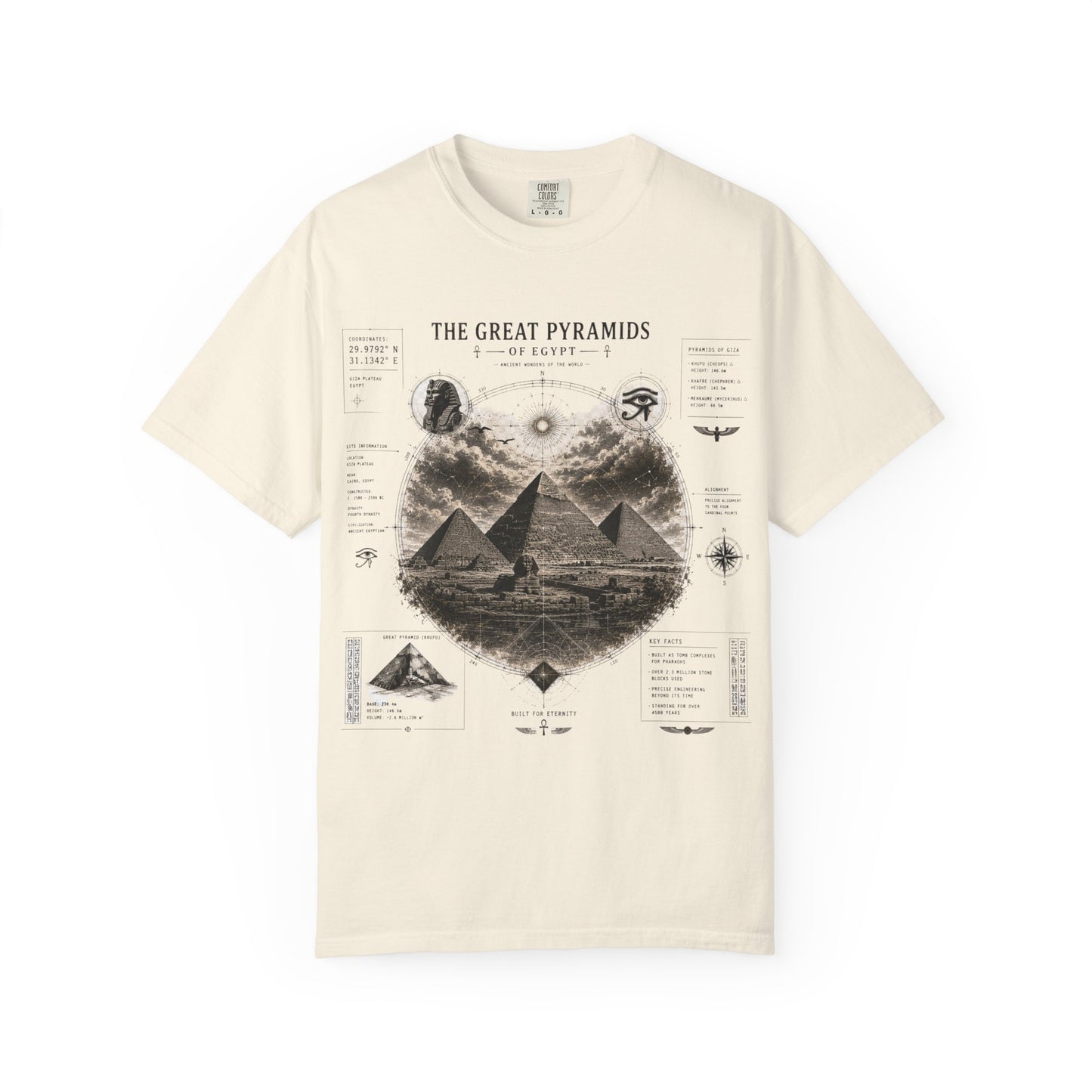Pyramids Exploration T-Shirt — The Great Pyramids Vintage Graphic Tee