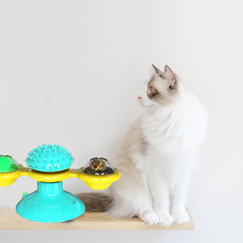Cat Rotating Windmill Interactive Toy